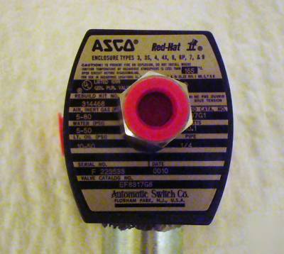 Asco red hat 3-way solenioid valve, EF8317G008 120/60 