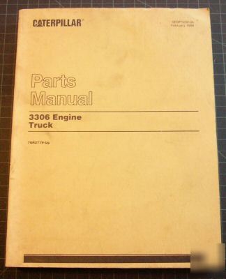 Cat caterpillar 3306 engine parts manual book 2/94