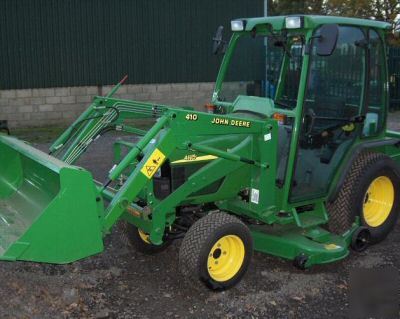 John deere 4115 tractor + cab + mower deck only 6 hours