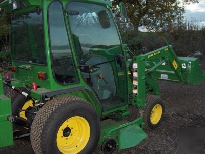 John deere 4115 tractor + cab + mower deck only 6 hours