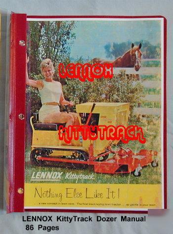 Lennox kittytrack track laying garden tractor manual