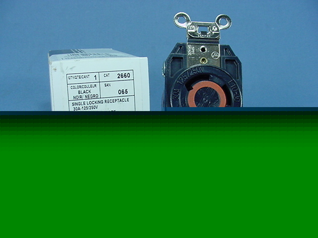 Leviton L10-30 locking receptacle outlet 125/250V 30A