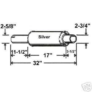 Minneapolis-moline muffler fits-M5,M602,M604,M670