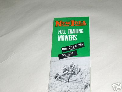 New idea nos. 251, 252 & 253 mowers color brochure