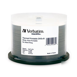 New verbatim datalifeplus 8X dvd+r media 94889