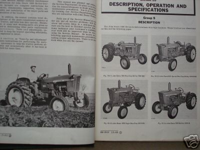 Original john deere 1010 tractor service manual nice 