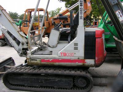 Takeuchi TB035 mini excavator, 1999, clean, 2767 hours