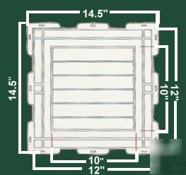 Vinyl siding gable vent 12