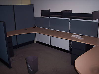 ***office cubicle station 16 cubes partner of lacasse**