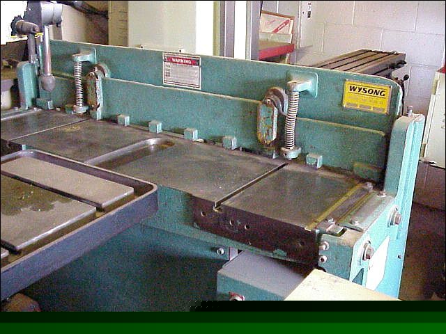 Wysong hydraulic shear, 52