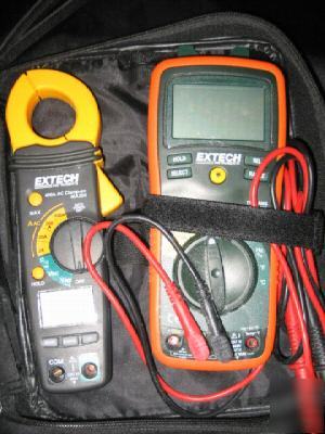  extech multimeter / clamp meter set * great deal *