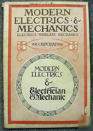 1914 modern electrics & mechanics wireless radio dam &