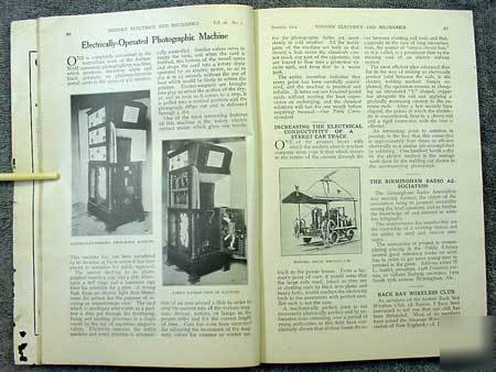 1914 modern electrics & mechanics wireless radio dam &