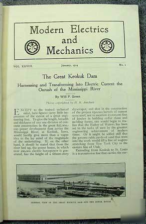 1914 modern electrics & mechanics wireless radio dam &