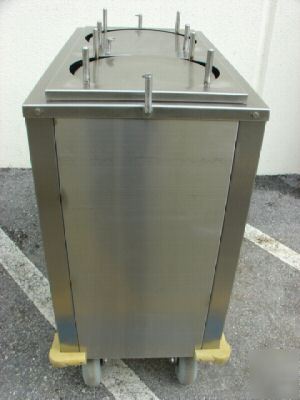 2 silo mobile enclosed plate warmer