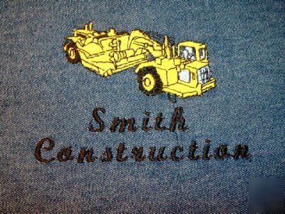 6 denim shirts caterpillar scraper & urname personalize