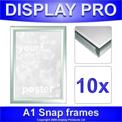 10 x A1 snap frames clip poster holders retail displays