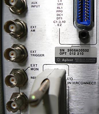 Agilent 8703A lightwave component analyzer - nice 