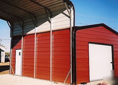 Barn or carport and garage combo 58X21 installed price 