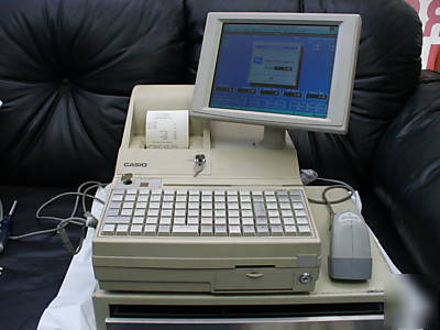 Casio sa-5100 pc pos terminal w/ barcode scanner