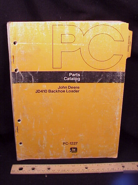 John deere JD410 jd 410 backhoe loader parts manual