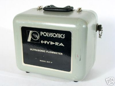 Polysonics portable ultrasonic flowmeter, flow meter