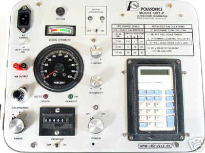 Polysonics portable ultrasonic flowmeter, flow meter