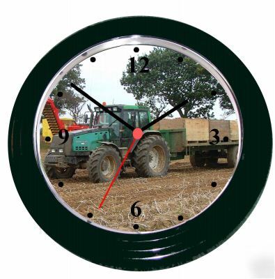 Valtra valmet tractor in a wall clock 