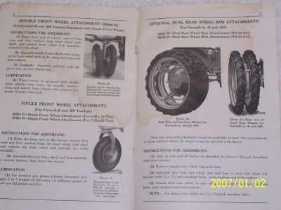 2- international a farmall a,av,b,bn manuals