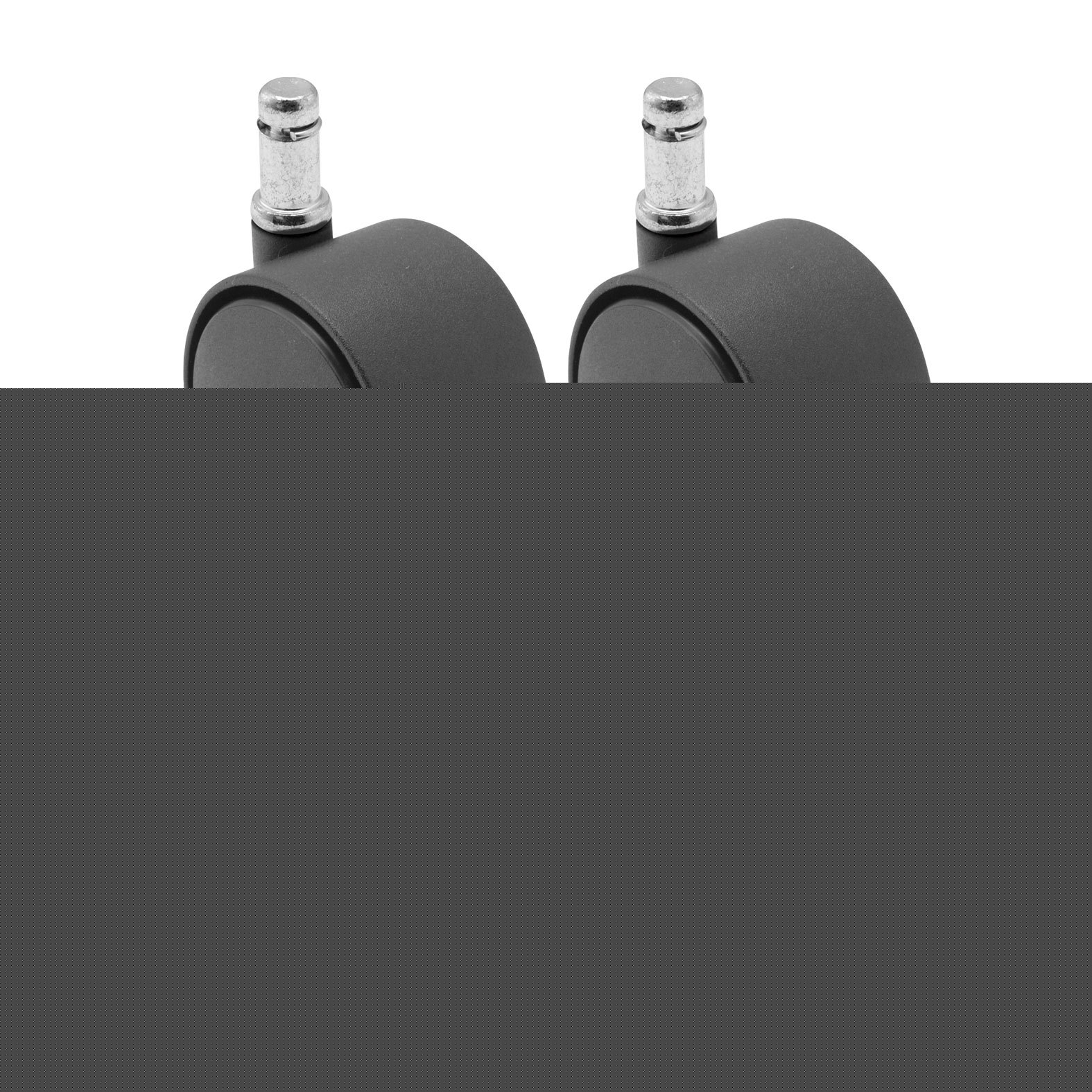 5 pack-50MM chair casters - 3/8X1 grip ring stem