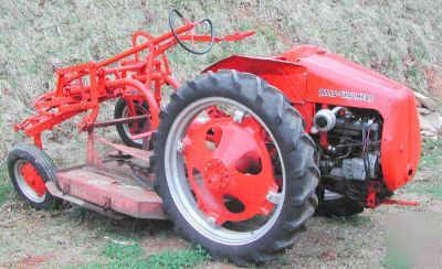 Allis chalmers g tractor with 48 inch bush hog - rare