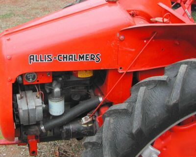 Allis chalmers g tractor with 48 inch bush hog - rare