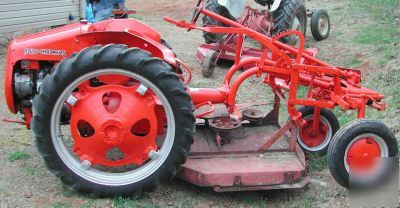 Allis chalmers g tractor with 48 inch bush hog - rare