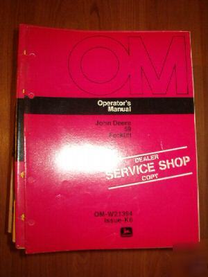 John deere operators manual john derre 59 forklift