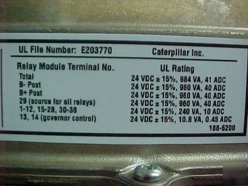 New caterpillar emcp ii control panel relay module 