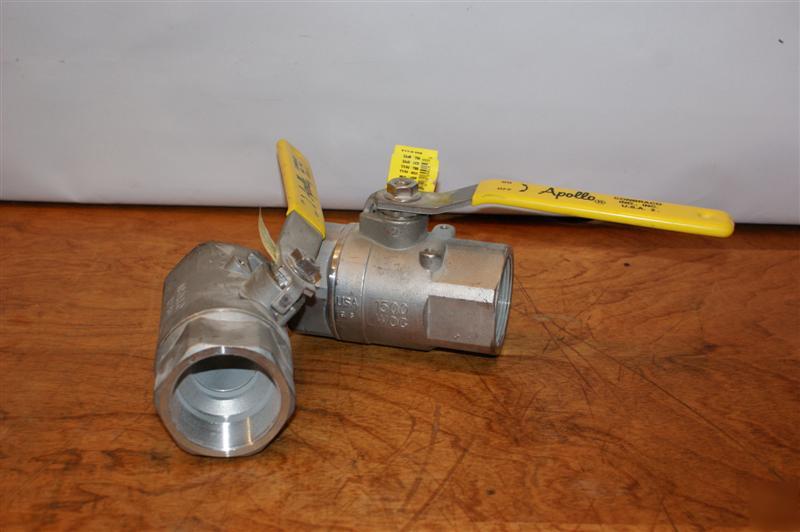 New lot of 2 apollo 76-108-01 ball valve 2