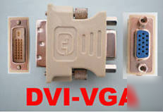1X connector male dvi 24+1 pin to female svga vga DB15