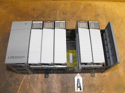 Allen bradley slc 500 7 slot control module w/two open 