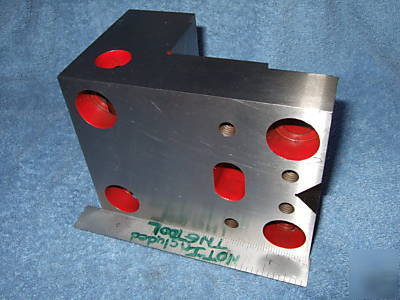 Angle plate stepped w/vee hardened usa tooolmaker wow 