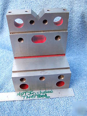 Angle plate stepped w/vee hardened usa tooolmaker wow 