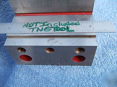 Angle plate stepped w/vee hardened usa tooolmaker wow 