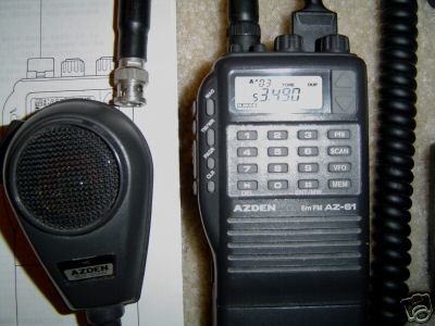 Azden az-61 handheld 6 meter transceiver