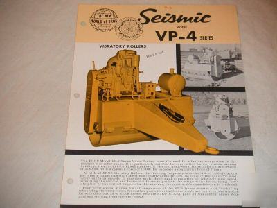 Bros model vp-4 vibratory roller brochure 