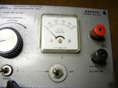 Hampden model bps-36/18F ac/dc power supplie 