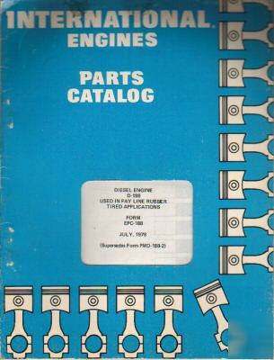 International mod. d-188 diesel engine parts catalog