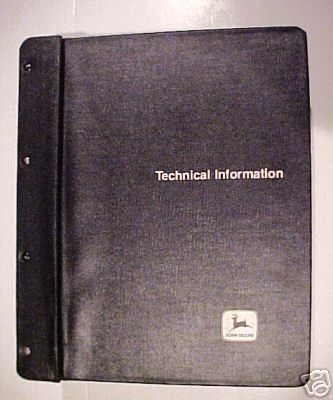 John deere 9450, 9550, 9650 combines tech manual