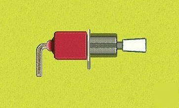 Lot (7) spdt c&k 7105 switch (on)-off-(on) right angle