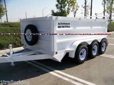 New 2010 model hydraulic dump trailer w remote 10K gvwr