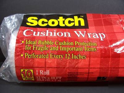 New 3M scotch cushion bubble wrap perforated 10 sq.ft.- 