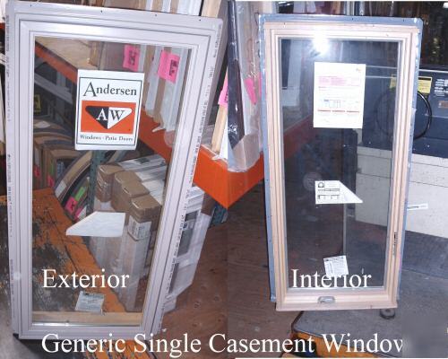 New andersen white casement window, in box, CW15 AW51